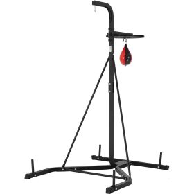 2 in 1 Heavy Duty Punching Bag Frame Boxing Punching Fitness Stand Steel